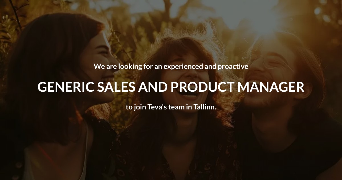 GENERIC SALES AND PRODUCT MANAGER