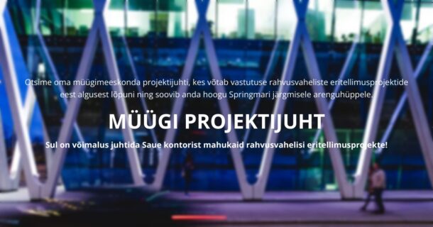 SPRINGMAR // MÜÜGI PROJEKTIJUHT