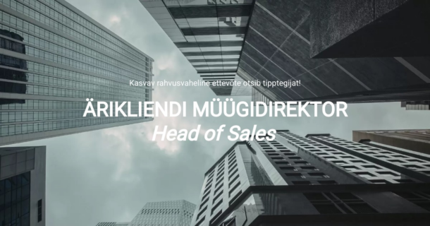 ÄRIKLIENDI MÜÜGIDIREKTOR / HEAD OF SALES